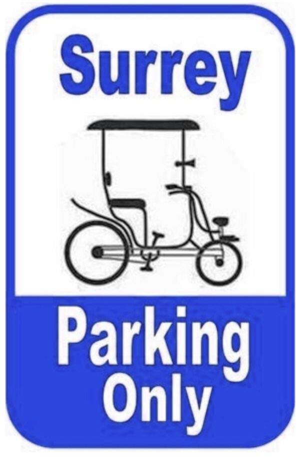 Surrey Parking Only Sign